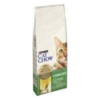 PURINA Cat Chow Sterilised, Pui, pachet economic hrană uscată pentru pisici sterilizate, 15kg x 2