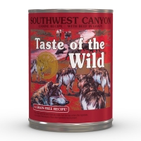 TASTE OF THE WILD Southwest Canyon, Vită, pachet economic conservă hrană umedă fără cereale câini, (în sos), 390g x 6