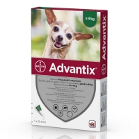 ADVANTIX 40, deparazitare externă câini, pipetă repelentă, XS(1.5 - 4kg), 1buc