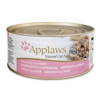 APPLAWS, File Ton și Creveți, conservă hrană umedă pisici, (în supă), 70g