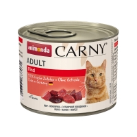 CARNY, Vită, conservă hrană umedă pentru pisici, (In aspic), 200g