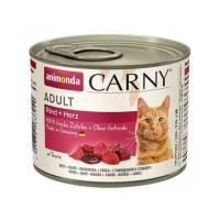 CARNY, Vită și Inimă, conservă hrană umedă pentru pisici, (In aspic), 200g