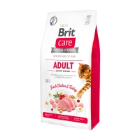 BRIT Care Adult Activity Support, Pui și Curcan, hrană uscată fără cereale pisici, activitate intensă, 400g