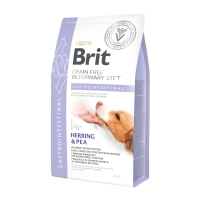 BRIT GF Veterinary Diet Gastrointestinal, Hering cu Mazăre, dietă veterinară câini, hrană uscată fără cereale, afecțiuni digestive, 2kg