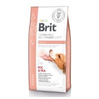 BRIT GF Veterinary Diet Renal, Ou și Mazăre, dietă veterinară câini, hrană uscată fără cereale, afecțiuni renale, 12kg