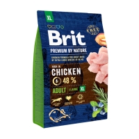 BRIT Premium By Nature Adult Giant Breed, XL, Pui, hrană uscată câini, 3kg