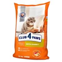 CLUB 4 PAWS Premium, Iepure, hrană uscată pisici, 14kg