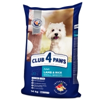CLUB 4 PAWS Premium, XS-S, Miel și Orez, hrană uscată câini, 14kg