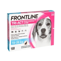 FRONTLINE Tri-Act, spot-on, soluție antiparazitară, câini 10-20kg, 3 pipete