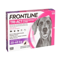 FRONTLINE Tri-Act, spot-on, soluție antiparazitară, câini 20-40kg, 3 pipete
