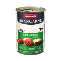 GRANCARNO, căprioară și măr, conservă hrană umedă câini, (in aspic), 800g