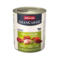 GRANCARNO, iepure și verdeață, conservă hrană umedă câini, (in aspic), 400g