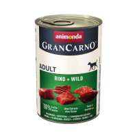 GRANCARNO, vită si vânat, conservă hrană umedă câini, (in aspic), 400g