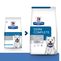 HILL'S Prescription Diet Derm Complete Mini, dietă veterinară câini, hrană uscată, afecțiuni dermatologice, 1kg