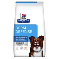 HILL'S Prescription Diet Derm Defense, Pui, dietă veterinară câini, hrană uscată, afecțiuni dermatologice, 4kg