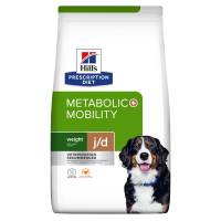 HILL'S Prescription Diet Metabolic + Mobility, Pui, dietă veterinară câini, hrană uscată, metabolism (obezitate) și sistem articular, 12kg