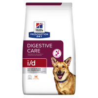 HILL'S Prescription Diet i/d Digestive Care, Pui, dietă veterinară câini, hrană uscată, sistem digestiv, 12kg