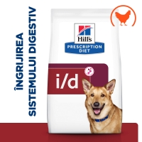 HILL'S Prescription Diet i/d Digestive Care, Pui, dietă veterinară câini, hrană uscată, sistem digestiv, 16kg