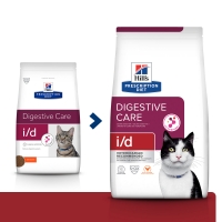 HILL'S Prescription Diet i/d Sensitive Digestive Care, Pui, dietă veterinară pisici, hrană uscată, sistem digestiv, 1.5kg