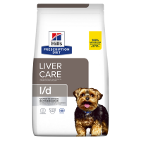 HILL'S Prescription Diet l/d, dietă veterinară câini, hrană uscată, sistem hepatic, 4kg