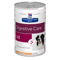 HILL'S Prescription Diet i/d Digestive Care, Curcan, dietă veterinară câini, conservă hrană umedă, sensibilități digestive, (în sos), 360g