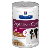 HILL'S Prescription Diet i/d Digestive Care, Pui cu Legume, dietă veterinară câini, conservă hrană umedă, sensibilități digestive, (în sos), 354g