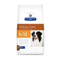 HILL'S Prescription Diet k/d Kidney Care, dietă veterinară câini, hrană uscată, afecțiuni renale, 4kg