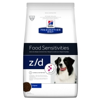 HILL'S Prescription Diet z/d Food Sensitivities, dietă veterinară câini, hrană uscată, afecțiuni dermatologice și digestive, 3kg