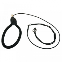 JULIUS-K9 IDC Tubular webbing, lesă pentru concursuri câini, nylon, bandă, 3.5mm x 1.2m, negru 