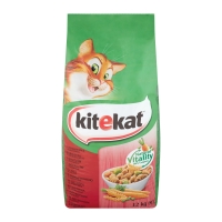 KITEKAT, Vită și legume, hrană uscată pisici, 12kg