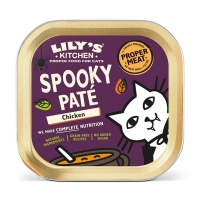 LILY'S KITCHEN Halloween Spooky Pate, Pui, taviță hrană umedă fără cereale pisici, (Pate), 85g