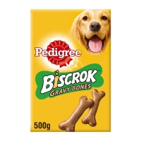 PEDIGREE Biscrok Gravy Bones, recompense câini, biscuiți, 400g