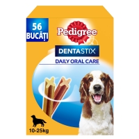 PEDIGREE DentaStix, M, megapack recompense câini, 7buc x 8, 1.44kg