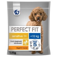 PERFECT FIT Sensitive 1+, XS-S, Curcan, hrană uscată câini, sistem digestiv, 1.4kg