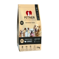 PETNER Adult XS-S, Curcan, hrană uscată câini, 3kg