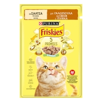 PURINA Friskies Adult, Curcan, plic hrană umedă pisici, (în sos), 85g