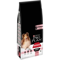 PURINA Pro Plan Sensitive Skin Adult M, Somon, hrană uscată câini, piele și blană, 14kg