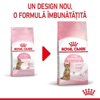 ROYAL CANIN Kitten Sterilised, pachet economic hrană uscată pisici sterilizate junior, 2kg x 2