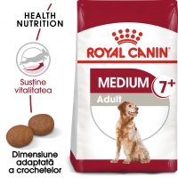 Royal Canin Medium Adult 7+, pachet economic hrană uscată câini, 15kg x 2