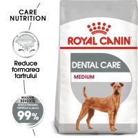 Royal Canin Medium Dental Care Adult, hrană uscată câini, reducerea formării tartrului, 10kg