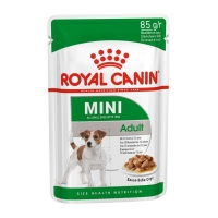 Royal Canin Mini Adult, plic hrană umedă câini, (în sos), 85g