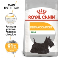 Royal Canin Mini Dermacomfort, hrană uscată câini, prevenirea iritațiilor pielii, 3kg