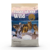 TASTE OF THE WILD Wetlands, Rață, pachet economic hrană uscată fără cereale câini, 12.2kg x 2