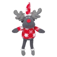 TRIXIE Christmas Xmas Ren , jucărie de pluș câini, M-XL, textil, cu sunet, activități fizice, diverse culori, 42 cm