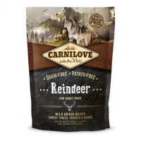CARNILOVE Adult S-XL, Ren, hrană uscată fără cereale câini, 1.5kg