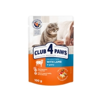 CLUB 4 PAWS Premium, Miel, bax plic hrană umedă pisici, (în sos), 100g x 24