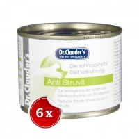 Pachet 6 Conserve Dr. Clauders Cat Diet Antistruvit, 200 g