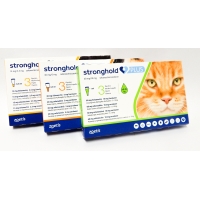 Stronghold Plus Pisica 30 mg, 2.5 kg-5 kg, 0.5 ml, 3 pipete