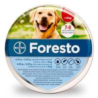 Foresto, deparazitare externă câini, zgardă, M - XL, 70 cm, gri, 1buc