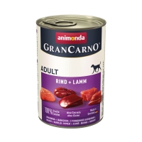 GRANCARNO, vită și miel, conservă hrană umedă câini, (in aspic), 400g